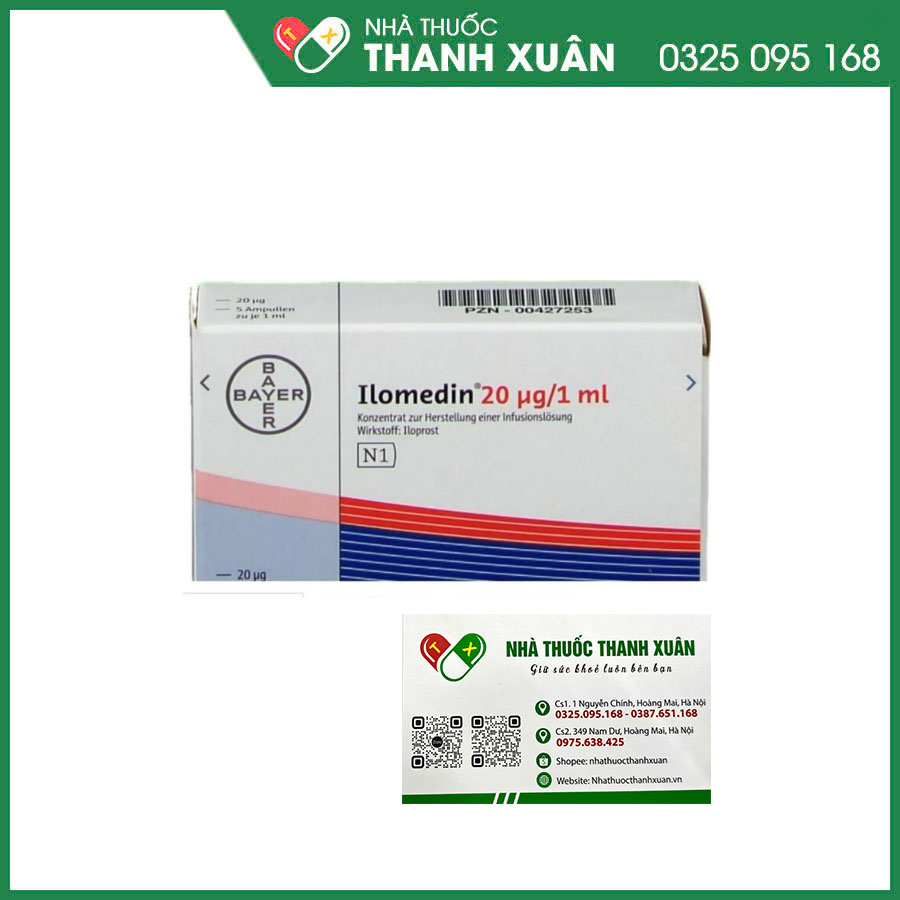 Ilomedin 20 thuốc điều trị cho các bệnh nhân bị viêm mạch nghẽn tắc tiến triển, PAOD, hội chứng Raynaud’s nặng